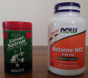 Natron und Betain-HCl